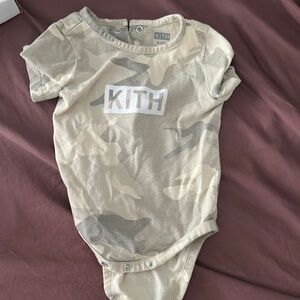 Kith Kids Camo One Piece - Green and Gray